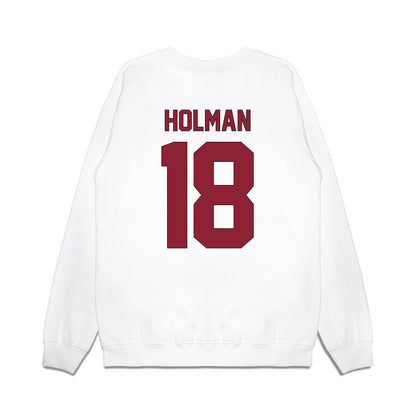 South Carolina - NCAA Football : Jaquel Holman - Vintage Helmet Premium Crewneck Sweatshirt-1
