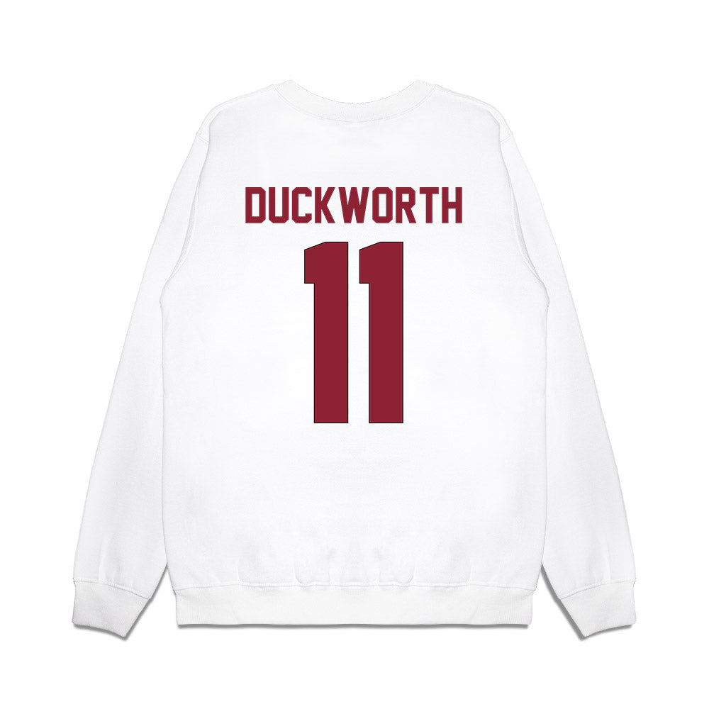 South Carolina - NCAA Football : Landon Duckworth - Vintage Helmet Premium Crewneck Sweatshirt-1