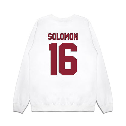South Carolina - NCAA Football : Jalewis Solomon - Vintage Helmet Premium Crewneck Sweatshirt-1