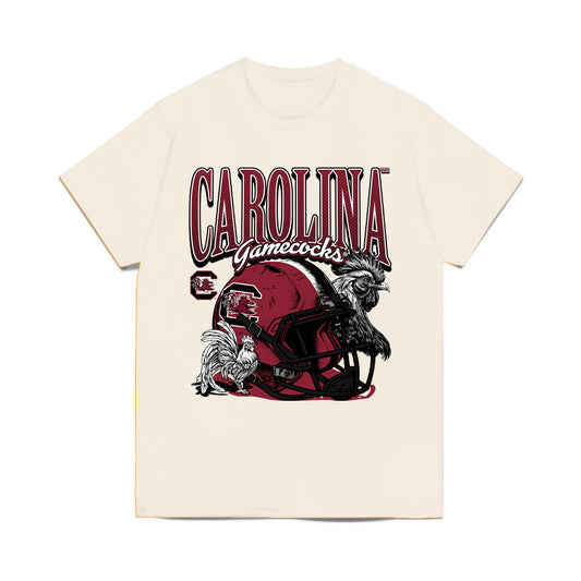 South Carolina - NCAA Football : Chris Hatfield - Vintage Helmet Comfort Colors T-Shirt-0