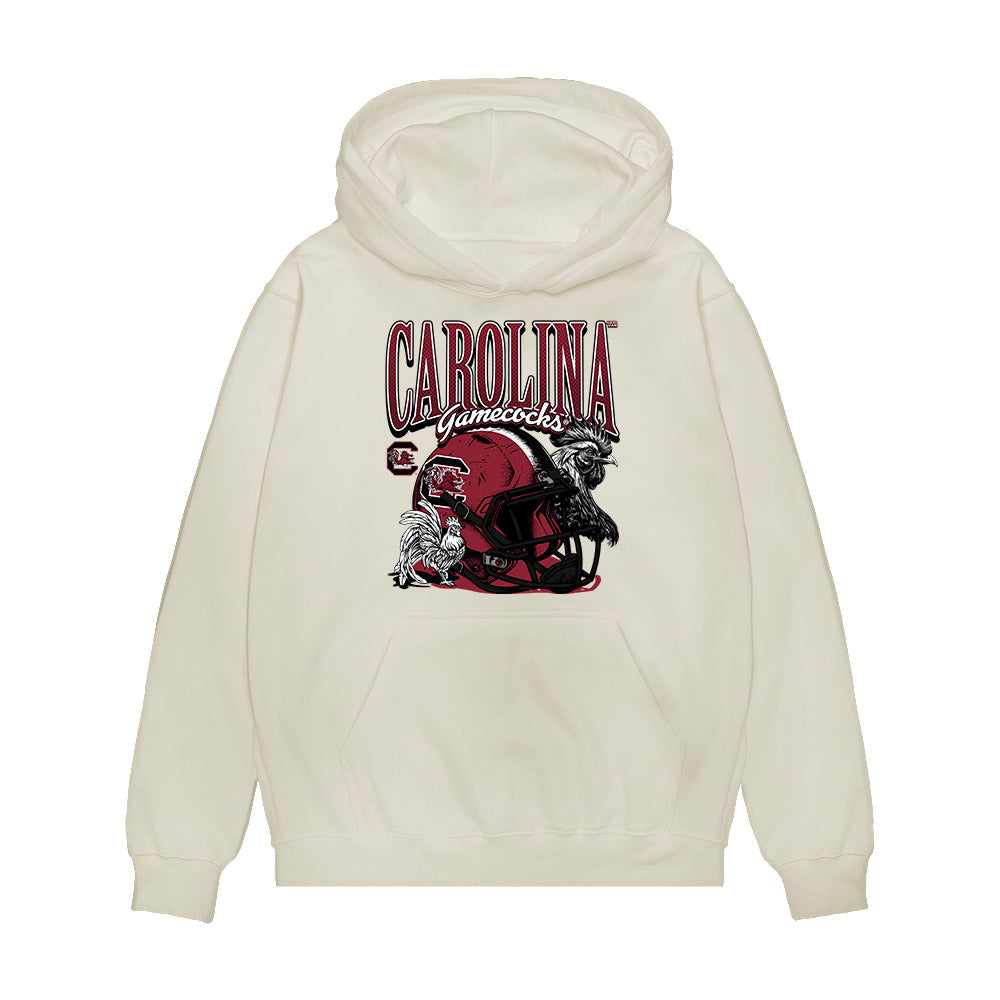 South Carolina - NCAA Football : Blake Franks - Vintage Helmet Premium Hooded Sweatshirt-0