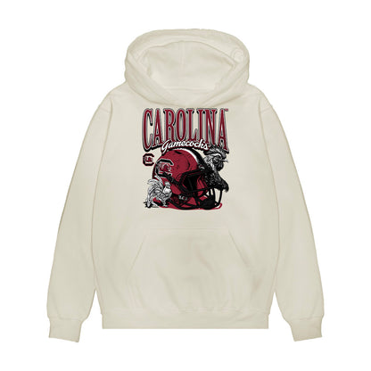 South Carolina - NCAA Football : Caleb Herring - Vintage Helmet Premium Hooded Sweatshirt-0