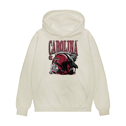 South Carolina - NCAA Football : Emmet Rhoades - Vintage Helmet Premium Hooded Sweatshirt-0