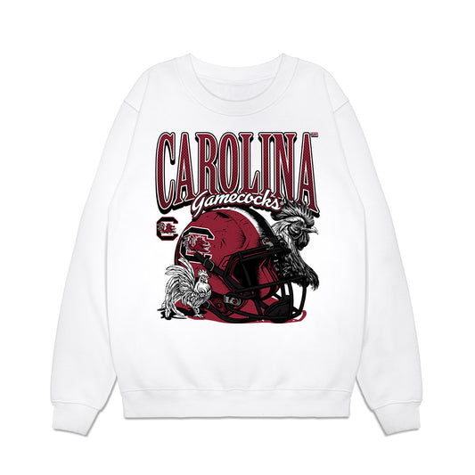 South Carolina - NCAA Football : Matt Fuller - Vintage Helmet Premium Crewneck Sweatshirt-0