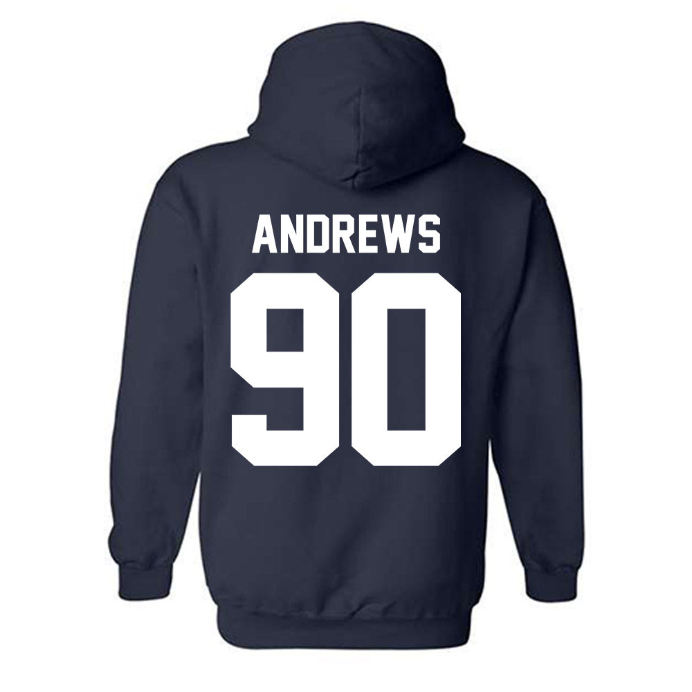 Penn State - NCAA Football : Liam Andrews - Vintage Shersey Hooded Sweatshirt-1