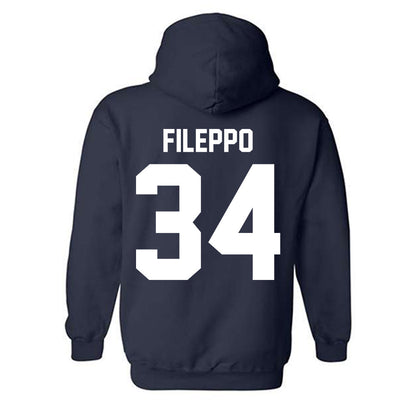 Penn State - NCAA Football : Chris Fileppo - Vintage Shersey Hooded Sweatshirt-1