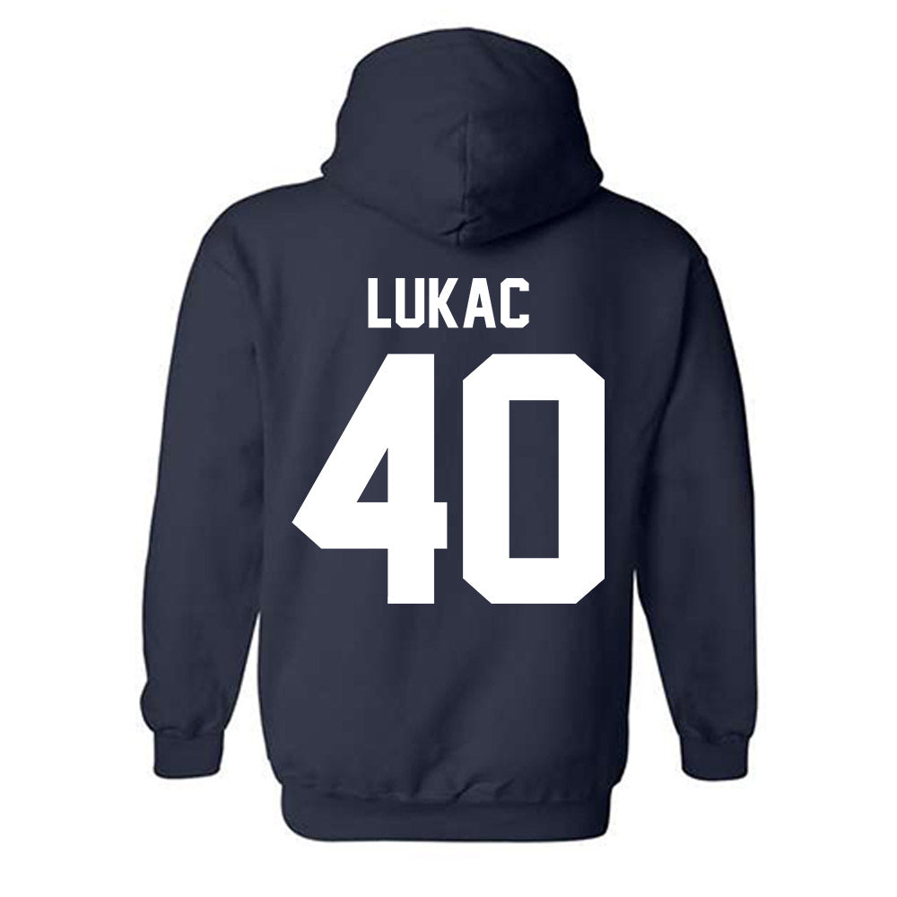 Penn State - NCAA Football : Jake Lukac - Vintage Shersey Hooded Sweatshirt-1