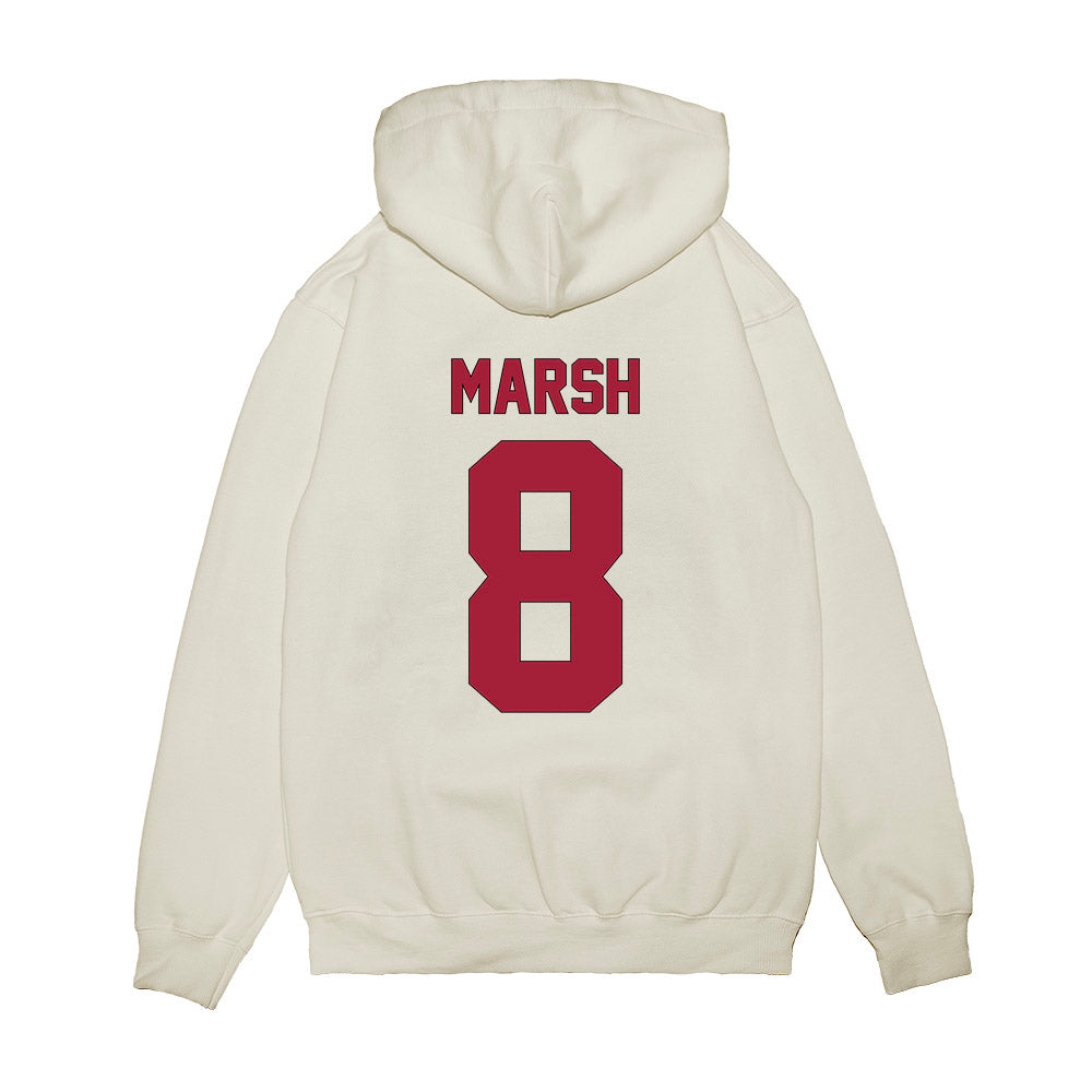 Indiana - NCAA Football : Nick Marsh - Vintage Helmet Premium Hooded Sweatshirt-1