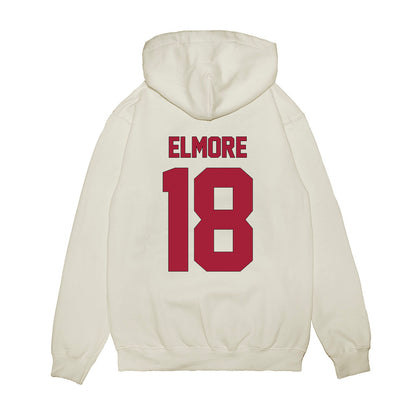 Indiana - NCAA Football : Parker Elmore - Vintage Helmet Premium Hooded Sweatshirt-1