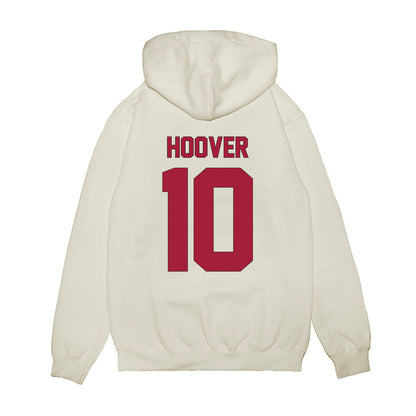 Indiana - NCAA Football : Josh Hoover - Vintage Helmet Premium Hooded Sweatshirt-1