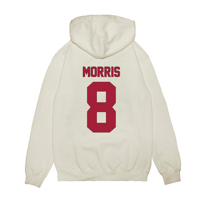 Indiana - NCAA Football : Tyler Morris - Vintage Helmet Premium Hooded Sweatshirt-1