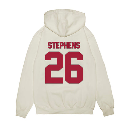 Indiana - NCAA Football : Iosua Stephens - Vintage Helmet Premium Hooded Sweatshirt-1