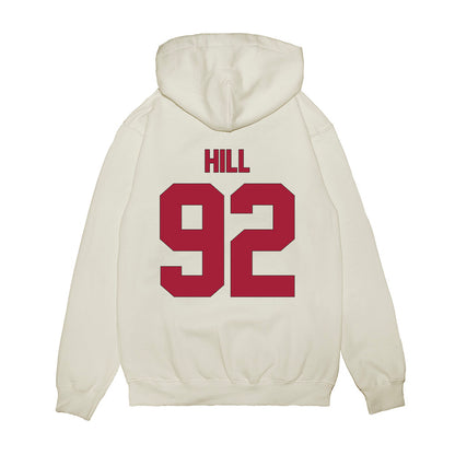 Indiana - NCAA Football : Gabe Hill - Vintage Helmet Premium Hooded Sweatshirt-1