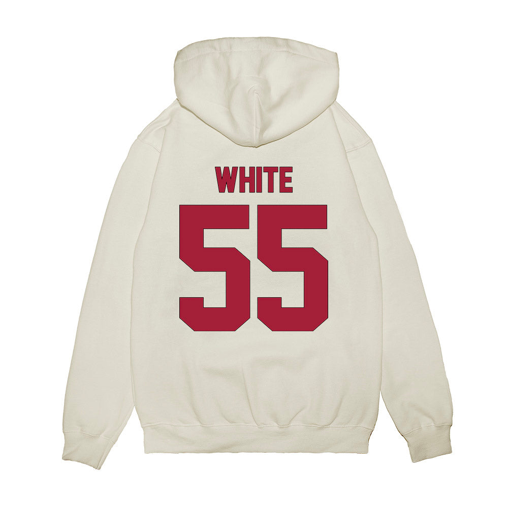 Indiana - NCAA Football : Rodney White - Vintage Helmet Premium Hooded Sweatshirt-1