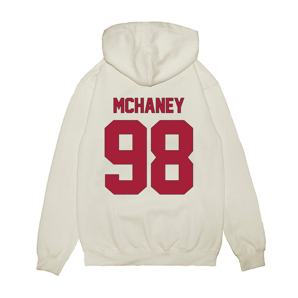 Indiana - NCAA Football : Cameron McHaney - Vintage Helmet Premium Hooded Sweatshirt-1