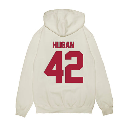 Indiana - NCAA Football : Kevontay Hugan - Vintage Helmet Premium Hooded Sweatshirt-1