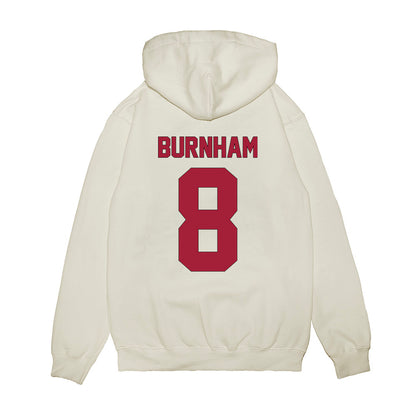 Indiana - NCAA Football : Joshua Burnham - Vintage Helmet Premium Hooded Sweatshirt-1