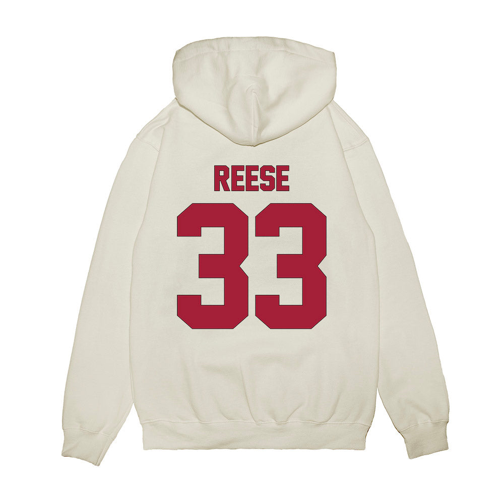 Indiana - NCAA Football : Garrett Reese - Vintage Helmet Premium Hooded Sweatshirt-1