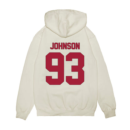 Indiana - NCAA Football : Ronelle Johnson - Vintage Helmet Premium Hooded Sweatshirt-1