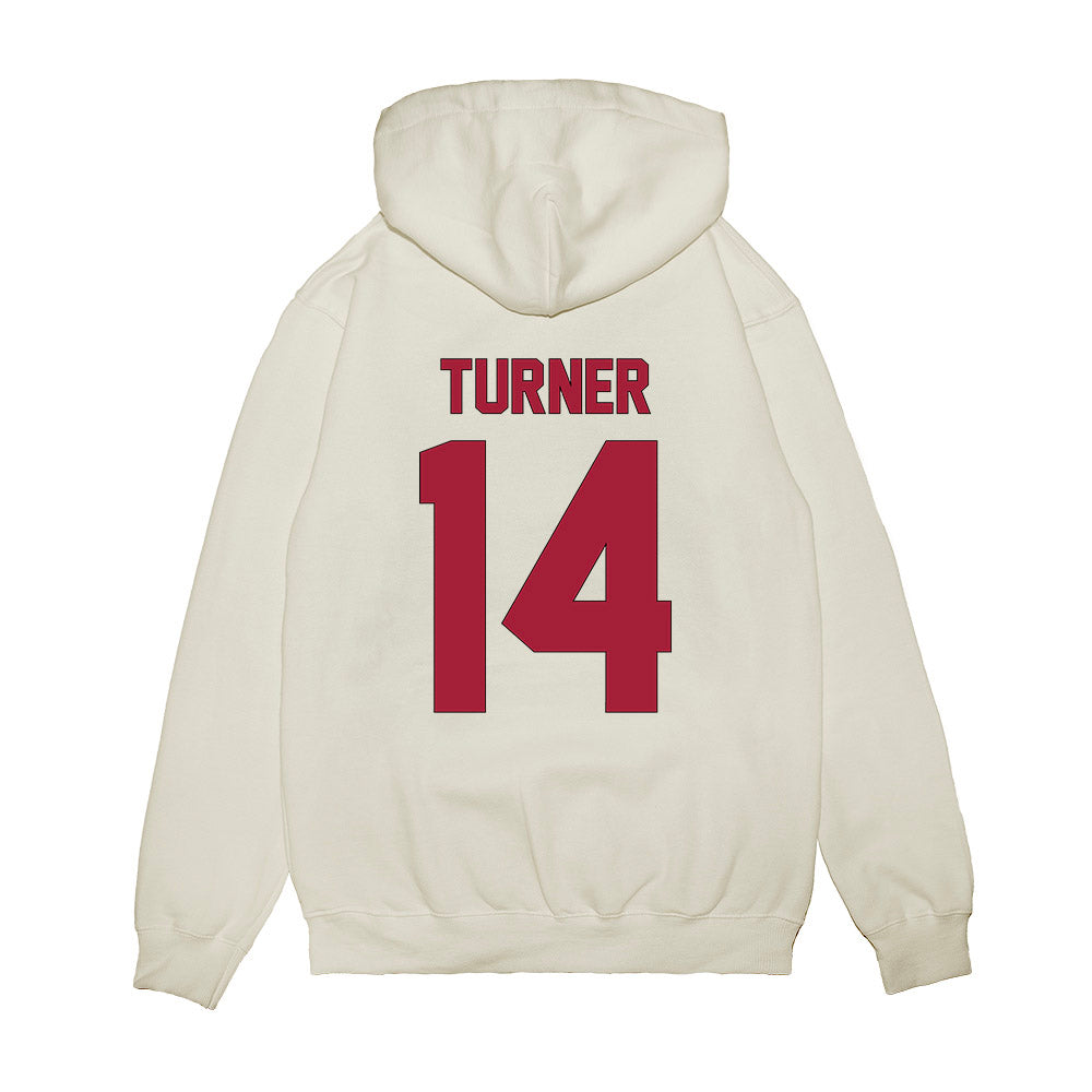 Indiana - NCAA Football : Kaiden Turner - Vintage Helmet Premium Hooded Sweatshirt-1