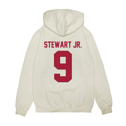 Indiana - NCAA Football : Seaonta Stewart Jr. - Vintage Helmet Premium Hooded Sweatshirt-1