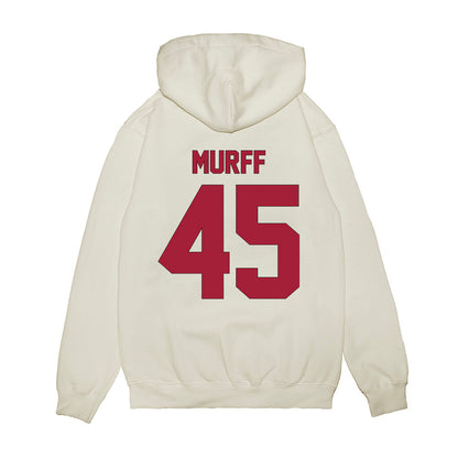 Indiana - NCAA Football : Lincoln Murff - Vintage Helmet Premium Hooded Sweatshirt-1