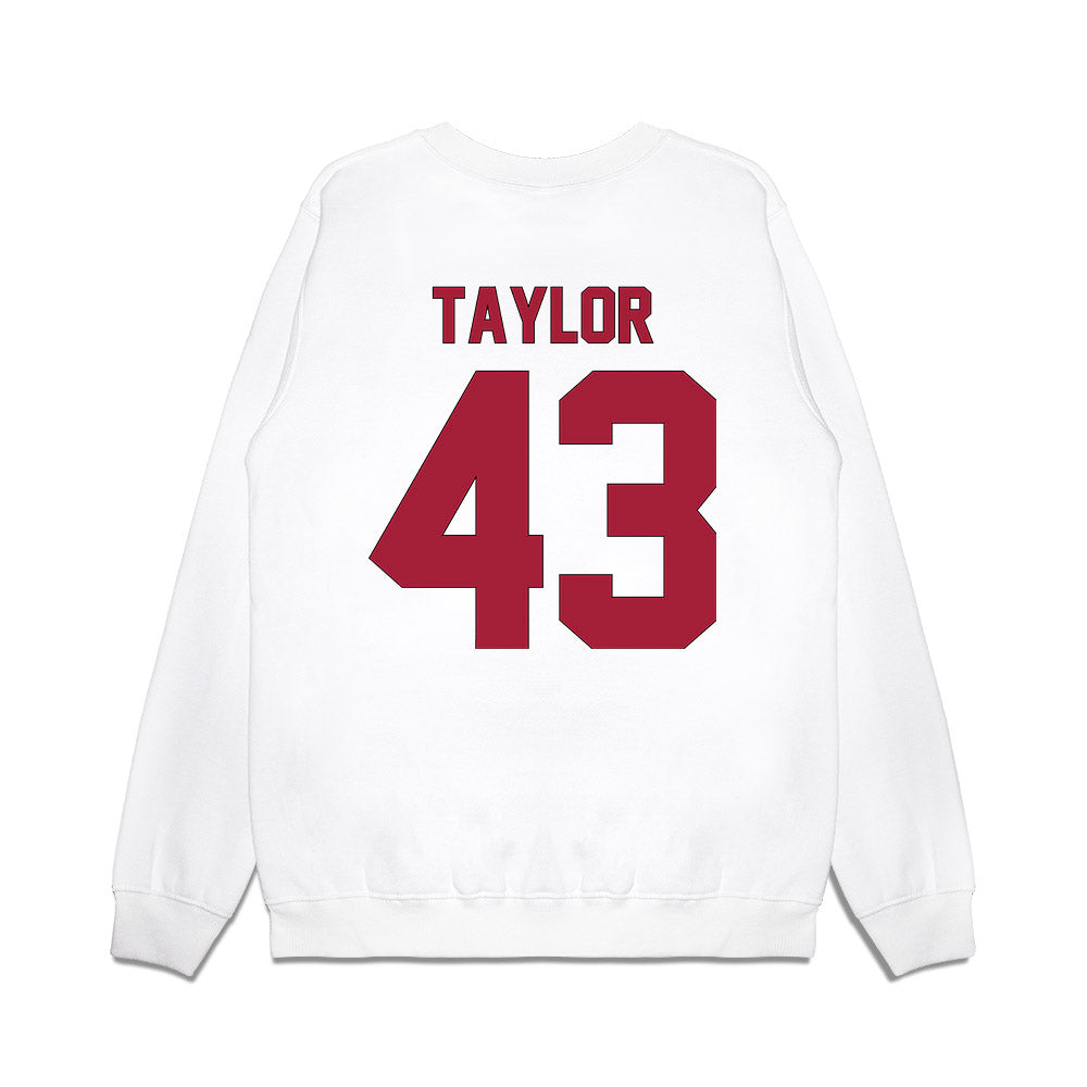 Indiana - NCAA Football : Bryce Taylor - Vintage Helmet Premium Crewneck Sweatshirt-1