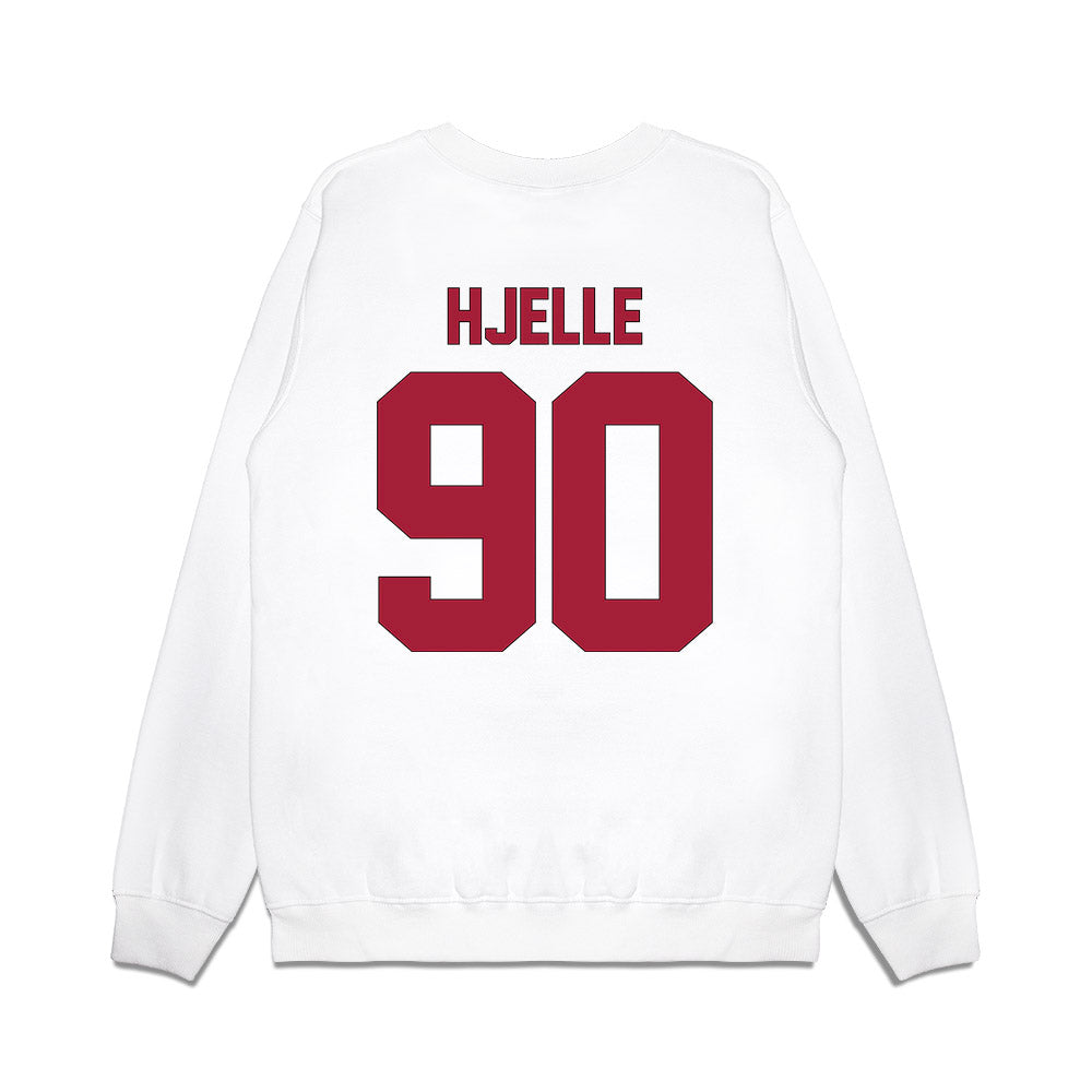 Indiana - NCAA Football : Joe Hjelle - Vintage Helmet Premium Crewneck Sweatshirt-1