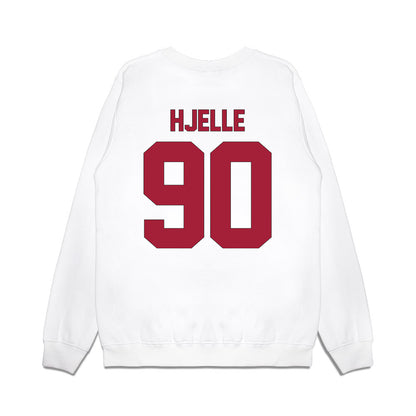 Indiana - NCAA Football : Joe Hjelle - Vintage Helmet Premium Crewneck Sweatshirt-1