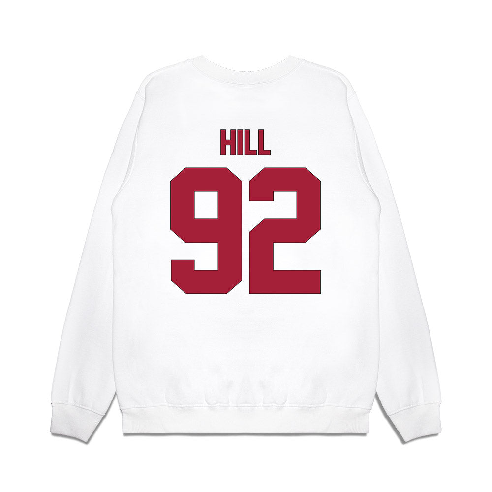 Indiana - NCAA Football : Gabe Hill - Vintage Helmet Premium Crewneck Sweatshirt-1