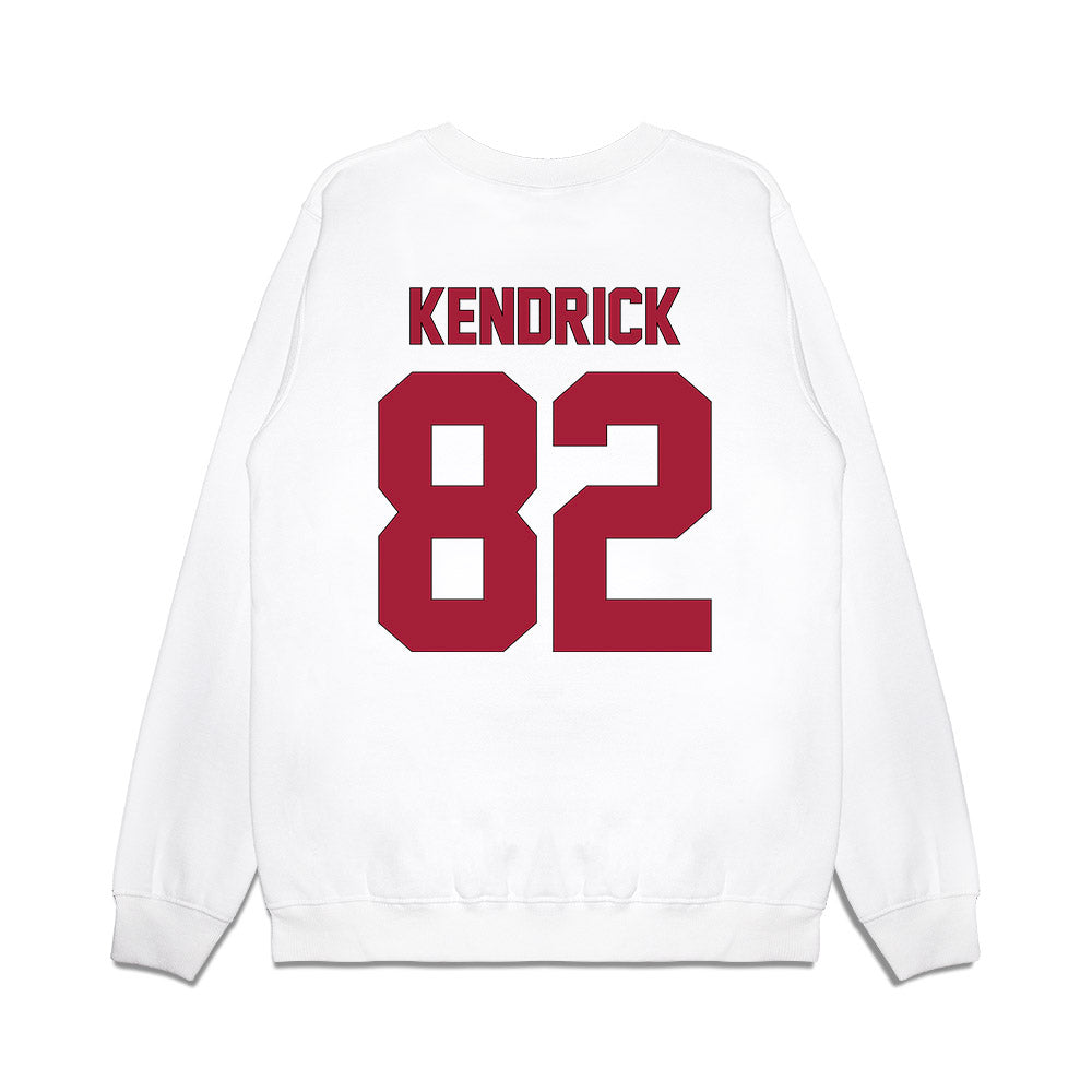 Indiana - NCAA Football : Myles Kendrick - Vintage Helmet Premium Crewneck Sweatshirt-1
