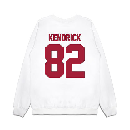 Indiana - NCAA Football : Myles Kendrick - Vintage Helmet Premium Crewneck Sweatshirt-1