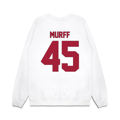 Indiana - NCAA Football : Lincoln Murff - Vintage Helmet Premium Crewneck Sweatshirt-1