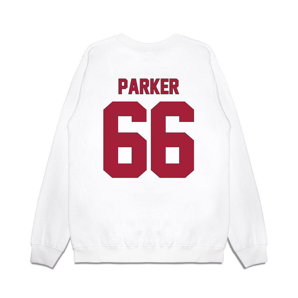 Indiana - NCAA Football : Evan Parker - Vintage Helmet Premium Crewneck Sweatshirt-1