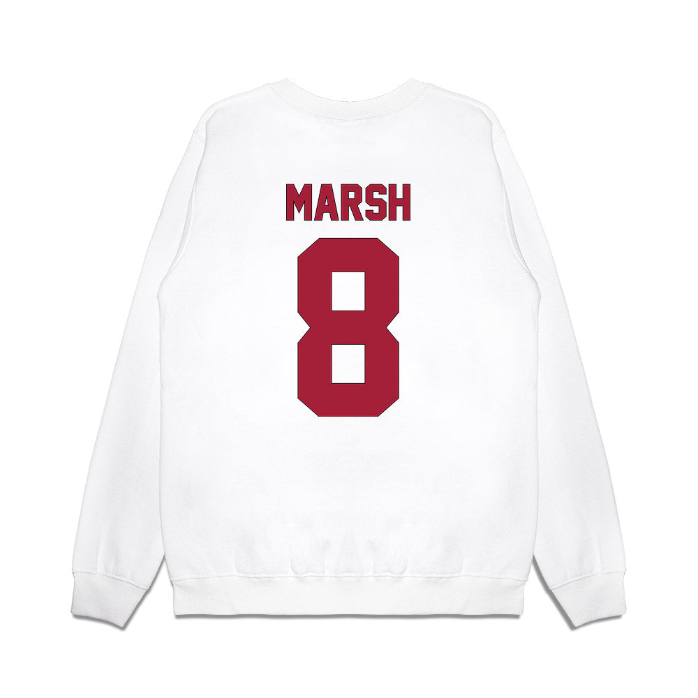 Indiana - NCAA Football : Nick Marsh - Vintage Helmet Premium Crewneck Sweatshirt-1