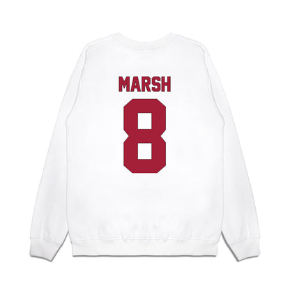 Indiana - NCAA Football : Nick Marsh - Vintage Helmet Premium Crewneck Sweatshirt-1