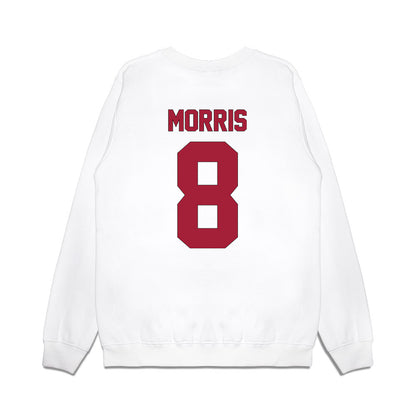 Indiana - NCAA Football : Tyler Morris - Vintage Helmet Premium Crewneck Sweatshirt-1