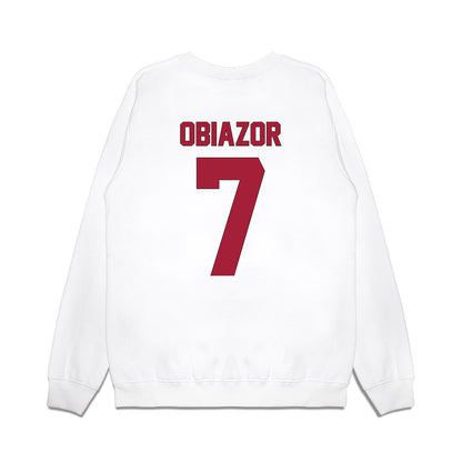 Indiana - NCAA Football : Chiddi Obiazor - Vintage Helmet Premium Crewneck Sweatshirt-1