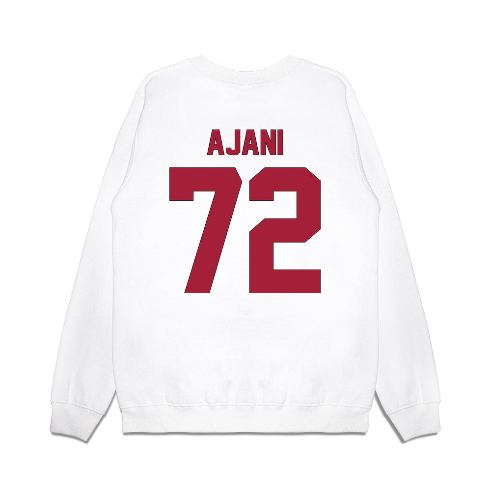 Indiana - NCAA Football : Adedamola Ajani - Vintage Helmet Premium Crewneck Sweatshirt-1
