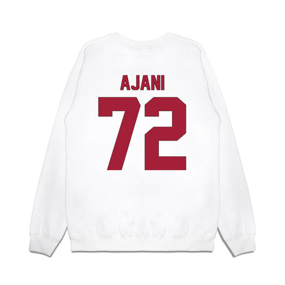 Indiana - NCAA Football : Adedamola Ajani - Vintage Helmet Premium Crewneck Sweatshirt-1