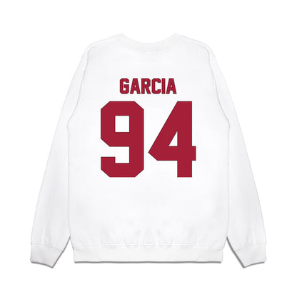 Indiana - NCAA Football : Kyler Garcia - Vintage Helmet Premium Crewneck Sweatshirt-1