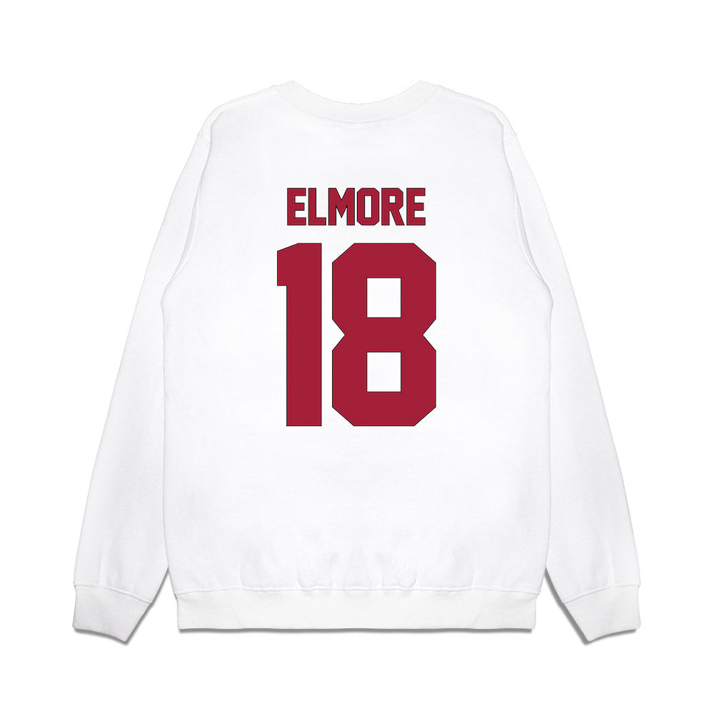 Indiana - NCAA Football : Parker Elmore - Vintage Helmet Premium Crewneck Sweatshirt-1