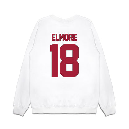 Indiana - NCAA Football : Parker Elmore - Vintage Helmet Premium Crewneck Sweatshirt-1