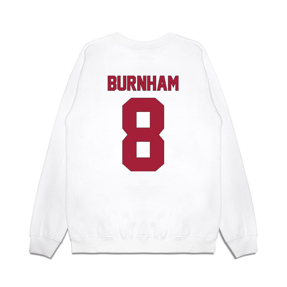 Indiana - NCAA Football : Josh Burnham - Vintage Helmet Premium Crewneck Sweatshirt-1