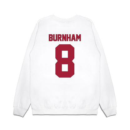 Indiana - NCAA Football : Josh Burnham - Vintage Helmet Premium Crewneck Sweatshirt-1
