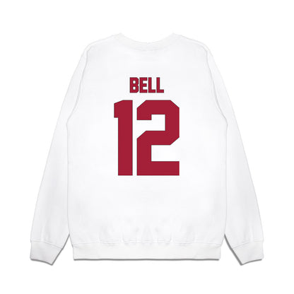 Indiana - NCAA Football : Jacob Bell - Vintage Helmet Premium Crewneck Sweatshirt-1