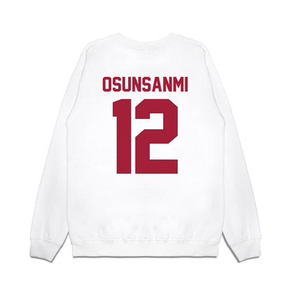 Indiana - NCAA Football : Tobi Osunsanmi - Vintage Helmet Premium Crewneck Sweatshirt-1