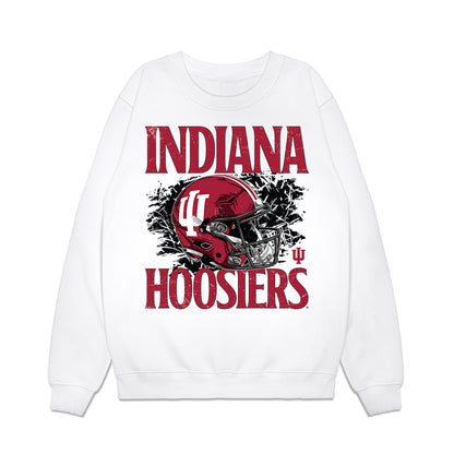 Indiana - NCAA Football : Jacob Bell - Vintage Helmet Premium Crewneck Sweatshirt-0