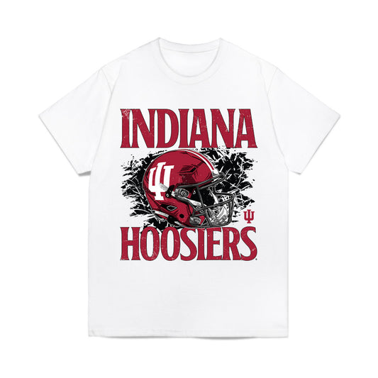 Indiana - NCAA Football : Kenton Mondeau - Vintage Helmet Comfort Colors T-Shirt-0