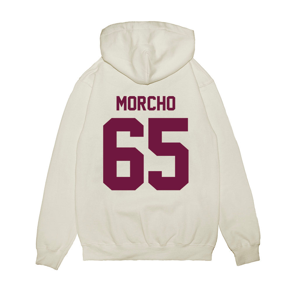 Texas A&M - NCAA Football : Avery Morcho - Vintage Helmet Premium Hooded Sweatshirt-1